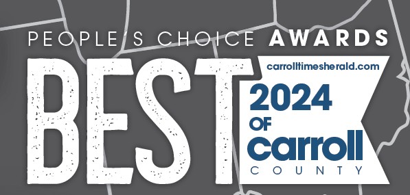 People’s Choice Awards 2024 graphic showing Whitaker Marketing Group recognized as the Best of Carroll County.