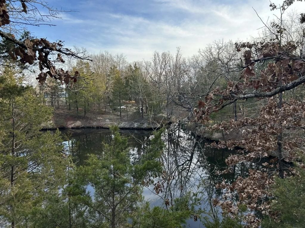 pond on land for sale in Rosebud Missouri