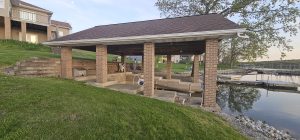 Lake Thunderhead waterfront property with private boat harbor and covered dock in Putnam County Missouri