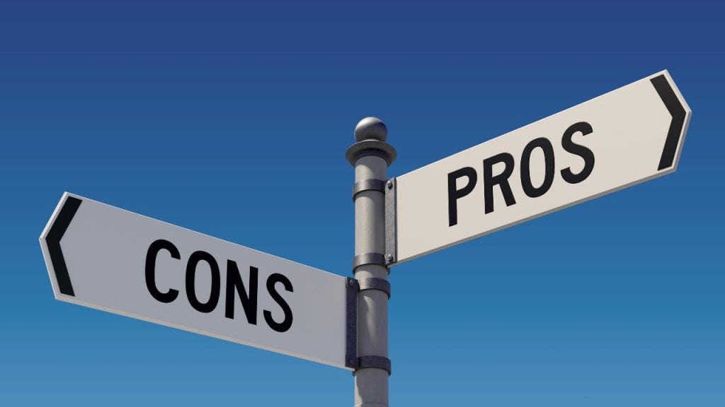 Selling land at auction pros and cons sign showing benefits and risks of land auctions