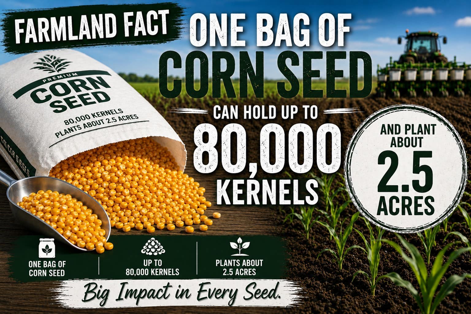 How Many Seeds Are in a Bag of Corn | Farmland Fact