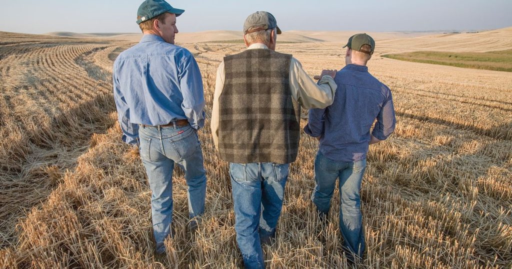 Iowa farmland owners discussing retirement and future land sale decisions